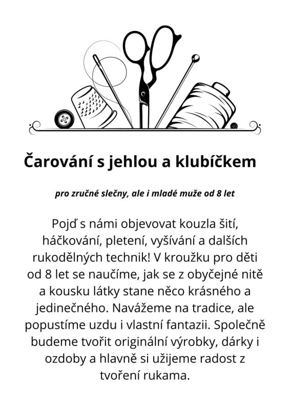 Čarování s jehlou a klubíčkem 